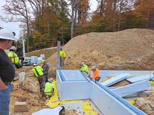 Polycrete construction in Towson, MD